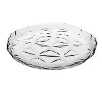 Pasabahce Estrella - Juego de 6 platos de frutas de cristal, 20 cm, transparentes, diseño moderno y elegante