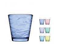 Pasabahce Origami - Juego de 6 vasos de colores, 24,5 cl, surtidos, 24,5 cl