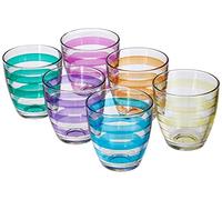 Pasabahce Set de 6 Vasos de Agua Helezon Multicolor