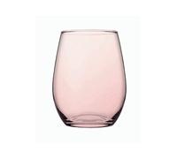 Pasabahce Vaso cristal amber 350cc. 6 un. rosa