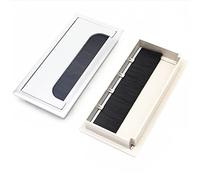 Pasacables de Escritorio Redondo 2 unids/Paquete 16x8cm Mesa de plástico rectángulo Cable Ojal Alambre Cubierta