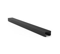 Pasacables de metal, magnético, 55 x 5 x 3,2 cm, negro