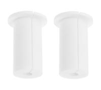 Pasacables de Pared de Silicona para Orificio de 1 Pulgada, 2 Piezas | Incluye Anclajes, para Cables y Conductores Eléctricos, Uso en Oficina o Panel, Acabado Blanco