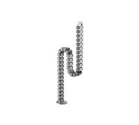 Pasacables Equip 650860 ABS Aluminio Gris 1300mm Escritorio Gestión de Cables