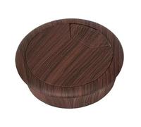 Pasacables for escritorio, cubiertas for orificios de cables for escritorio, 2 piezas de 50/60 mm, cubierta de plástico con veta de madera for orificios de cables, pasacables redondos for escritorio d