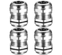 Pasacables Impermeable PG13.5 Kabelverschraubungen, Paquete de 4 Conectores de Cables M20 IP68, Conector de Cable de Latón, steckverbinder, para Conexiones de Cables de 6-12 mm