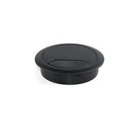 pasacables Mesa 1 Tapa de plástico for Orificio Cable Escritorio, Organizador Redondo for Cables Ordenador y PC(Black-50mm)