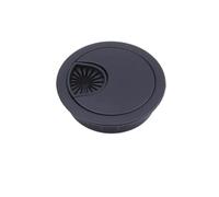 pasacables Mesa Cable de aleación Zinc 50/53/60/80 mm for Escritorio, Tapa for Orificio Cable, pasacables for Mesa Ordenador, Puerto Salida, Caja línea Superficie, decoración(Matt Black,1pcs,80mm)