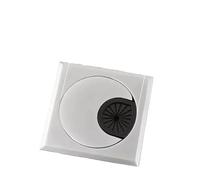 Pasacables Mesa,Pasacables De Escritorio 2 unids/lote cuadrado 60mm de aleación de zinc de la computadora de la computadora de la computadora de la computadora de la computadora de la tabla de la ta