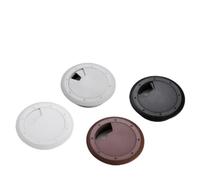 pasacables Mesa Tapa de plástico Grueso for Orificios Cables Escritorio Oficina Redondos, for TV, gabinete, computadora, con roscados 53 mm, 60 y 80(Gray,5pcs,80mm)