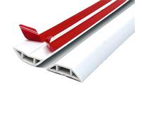 Pasacables Organizador de Cables con Ranura for, Cubierta extensión, Protector conducto, Cable alimentación, 1m/39,37 Pulgadas, 1 ud(White)
