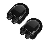 Pasacables Placa Solar,Vegena Solar Doble Cable Entrada Impermeable,Glándula Entrada Cable Solar ABS para Cable de Diámetro 3-12 mm,para Autocaravana,Barco,Caravana(Negro)