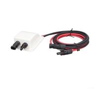 Pasacables solares IP68 resistente al agua para autocaravana, caravana, barco, extensión para panel solar de 2 m, color negro (blanco)
