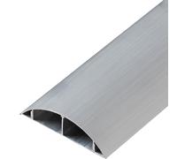 Pasacables Suelo Autoadhesiva de Metal de 1m, Canaleta Pasacables de Suelo de Extensión de Aleación de Aluminio para Sala de Estar y Oficina(X-Large)