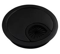 Pasacables WB-02, metal, negro, Ø70mm