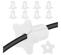 Pasadero De Pared Para Cables | 10 Unidades Pasadero Exterior Silicona Estrella - Paso de Gestión de Cables en Forma de Estrella para Centro de Entretenimiento Consola de Medios Oficina en Casa Aparta