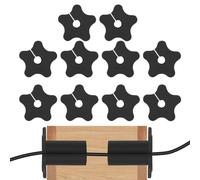 Pasadero para Cable - 10 Unidades Pasadero Exterior Silicona Estrella,Solución Estrella para Organización De Cables,para Sala