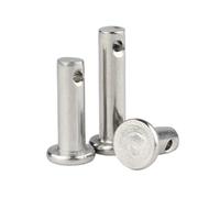 Pasador cilíndrico de cabeza plana con orificio M3M4M5M6M8M10M12M14M16M20 pasador de rollo de eje de posicionamiento de acero inoxidable 304(M14-1pcs,40mm)