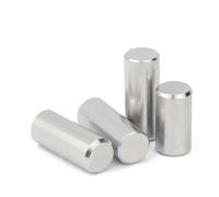 Pasador de acero inoxidable con cabeza redonda y, Pasadores cilíndricos de localización acero inoxidable 304 A2-70, paquete 10, varios tamaños, color plateado(30mm X10pcs,M1)