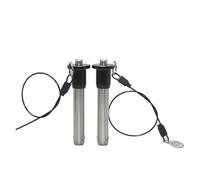 Pasador de bloqueo de bola Pasador de liberación rápida con bloqueo acero inoxidable SUS304 1/16", 1/4", 5/16", 3/8", 7/16", 1/2", 9/16", 5/8", 3/4", 7/8", 1" en pulgadas cuerda(M 0.1875 inch,L 7inch)