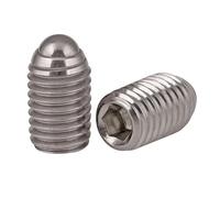 Pasador de bola con resorte y cabeza hexagonal. 10 Uds M3-M16 émbolo de bola resorte hexagonal, tornillo fijación acero inoxidable 304(25MM M3)