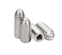 Pasador de bola con resorte y cabeza hexagonal. 10 Uds M3-M16 émbolo de bola resorte hexagonal, tornillo fijación acero inoxidable 304(50MM M3)