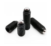 Pasador de bola con resorte y cabeza hexagonal. Tornillo de fijación émbolo bola con resorte, casquillo hexagonal, negro, grado 12,9, acero aleación M3-M10(M3x8mm 20pcs)