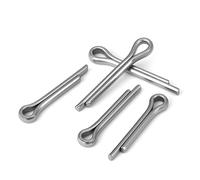 Pasador de chaveta de acero inoxidable 304, clip en U de metal, eje de fijación de metal, pasadores partidos(M10x60mm-2pcs)