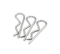Pasador de chaveta de resorte en forma de R de acero inoxidable A2 304 de 1,6 mm a 5 mm de diámetro, herrajes de fijación for reparación de automóviles(M2.5x50mm (10PCS))