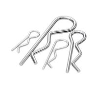 Pasador de chaveta de resorte tipo R de acero con forma de onda, pinza dividida, tractor de cabello(M1.5x30mm-20pcs)