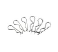 Pasador de chaveta de resorte tipo R de acero inoxidable con forma de onda, pinza dividida, pasador de tractor de cabello, diámetro de 1 a 5 mm for reparación de automóviles(M1.6x28mm (50PCS))