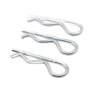 Pasador de chaveta de Resorte Tipo R galvanizado, Abrazadera de Clip Dividido en Forma de Onda, M1 M1.2 M1.6 M1.8 M2 M2.5 M3 M3.5 M4 M5, Acero Inoxidable, Tipo R, Pasador de chaveta de Resorte,
