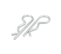 Pasador de chaveta resorte tipo R acero, 1/20 piezas, M1, 2, 6, 8, M2, 5, M3, M4, con forma ondulada, for tractor pelo, for automóviles, mecánica y talleres(20pcs 1x18mm)