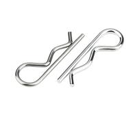 Pasador de chaveta resorte tipo R acero inoxidable 304 | Plata M1-M6 17-120mm 1/2/5/10 Pcs: Auto, Maquinaria, Garaje, Taller(5pcs M3 x 60mm)
