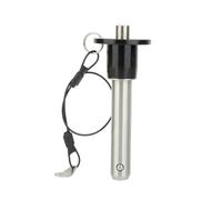 Pasador de cierre rápido de acero inoxidable 3/16 ~ 1 pulgadas con botón de cuerda de seguridad, cierre rápido, longitud utilizable de 0,5 a 3,5 pulgadas (VCN110IN-BLACK HEAD_L1.5IN)