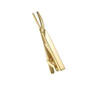 Pasador de Corbata Clip de corbata de Metal for hombre, broche de corbata de boda, barra de corbatas de caballero, Pin de corbata de cobre, accesorios de joyería, 2 uds.(Gold)
