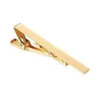 Pasador De Corbata Clip de corbata for hombre, broche de barra Simple en tono metálico, accesorios prácticos for corbata, broche de corbata, Clip de cuello for hombre(Gold)