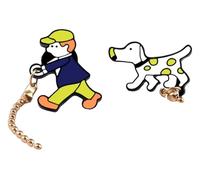 Pasador de esmalte para perro, labrador, perro pastor, perro salchicha, broche de bulldog, Klein, Metal no precioso