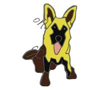 Pasador de esmalte para perro, labrador, perro pastor, perro salchicha, broche de bulldog, Klein, Metal no precioso