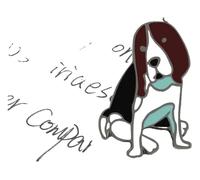 Pasador de esmalte para perro, labrador, perro pastor, perro salchicha, broche de bulldog, Klein, Metal no precioso