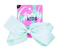 Pasador de lazo grande Goody Kids - Verde azulado - Cierre firme que ayuda a mantener el cabello en su lugar - Accesorios para peinar con facilid