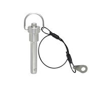 Pasador de liberación rápida de acero inoxidable, 1 bola de resorte acero inoxidable 5 mm diámetro con cierre liberación rápida for altavoces matriz lineal(5x65mm)