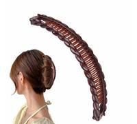 Pasador de pelo banana, clip de banana para mujer | Soporte para coleta vintage | Clip clásico de banana para cola de caballo, clip de pelo de cola de para cabello rizado