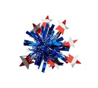 Pasador de pelo con horquillas de oropel patrióticas únicas, regalo sorpresa, accesorio para la cabeza para vacaciones, accesorios de fotografía, traje de cumpleaños occidental, accesorios divertidos