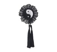Pasador de pelo de encaje Taichi Bagua para mujer, con temática de festival, pasador lateral para el pelo para eventos de cultura china, adorno para el cabello
