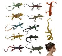 Pasador de pelo de lagarto, 12 unidades, gecko broma | truco de terror Halloween tocado para el pelo, para viajes diarios, Halloween, reunión escolar, fiesta, cosplay, mujeres y niñas
