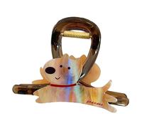 Pasador de pelo de perro de dibujos animados, práctico clip para el pelo que añade un toque de ternura a cualquier atuendo, ideal para fotos y eventos