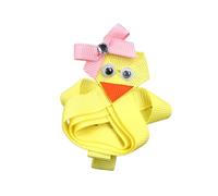 Pasador de pelo de tela con diseño de conejo de Pascua y gallina, accesorio para el pelo, para festivales, temas, eventos, escuela, niños, horquillas