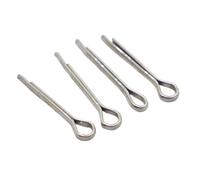 Pasador de pelo en forma de U de acero inoxidable, pasador de pelo M1 M1.2 M1.5 M2 M3 M4 M5 M6, abrazadera dividida, Clip elástico abierto for Tractor for coche(M1 50pcs,12mm)