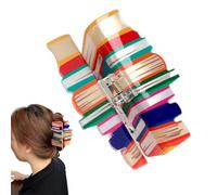 Pasador de pelo,Pinzas para el pelo tipo libro para mujeres | Ligeros con diseño colorido para colas de caballo diario noche cita viaje interior